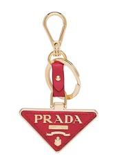 Prada triangle-logo keychain