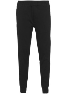 Prada logo-plaque slim-fit trousers