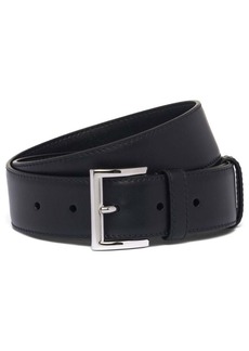 Prada triangle-logo leather belt