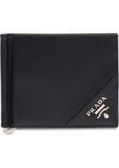 Prada logo plaque wallet