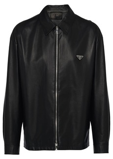 Prada nappa leather blouson jacket