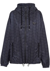 Prada logo-print hooded jacket