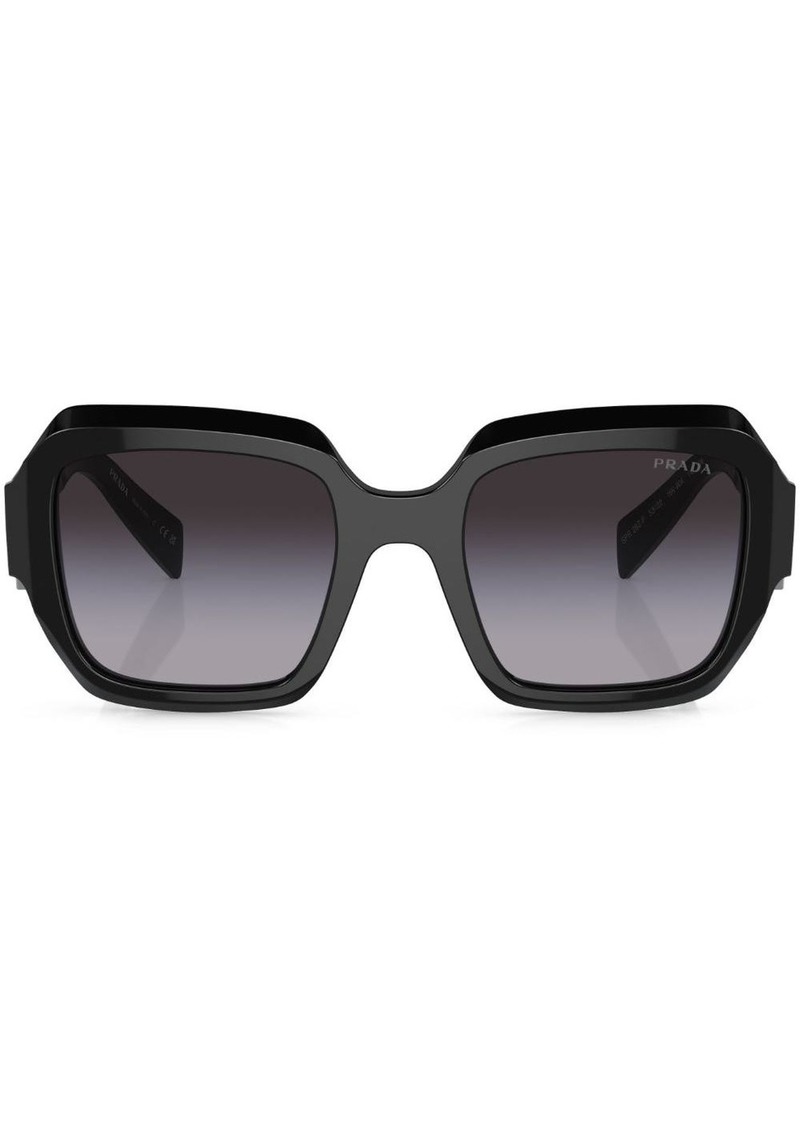 Prada logo-print oversize-frame sunglasses