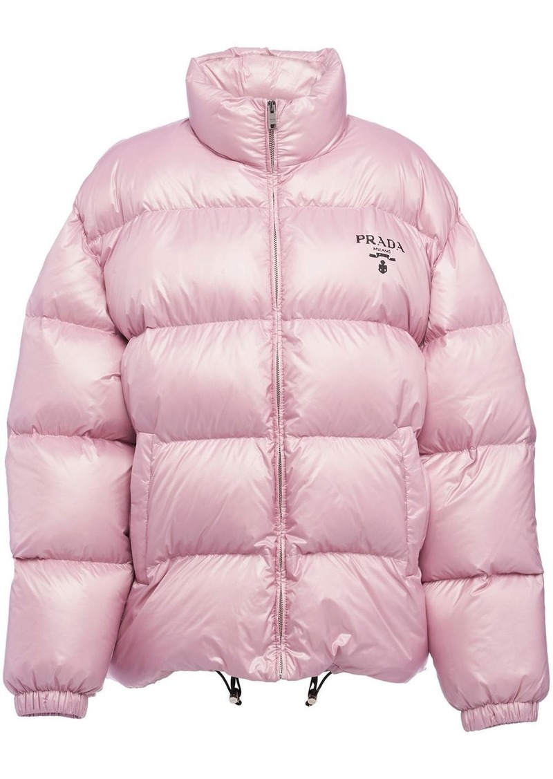 Prada Re-Nylon hooded down jacket