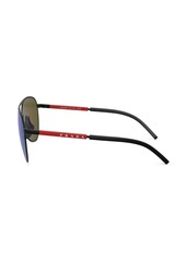 Prada logo-print round-frame sunglasses