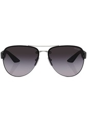 Prada logo-print round-frame sunglasses