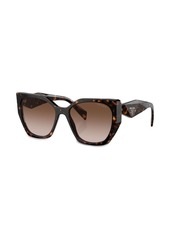 Prada logo tortoiseshell-frame sunglasses