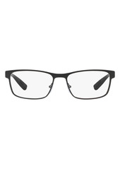 Prada Linea Rossa 55mm Rectangular Optical Glasses in Black at Nordstrom