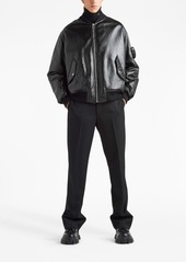 Prada nappa leather bomber jacket