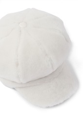 Prada shearling newsboy cap