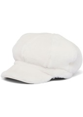 Prada shearling newsboy cap