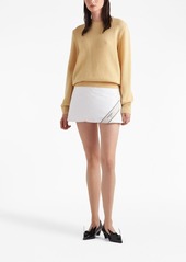 Prada padded cotton miniskirt