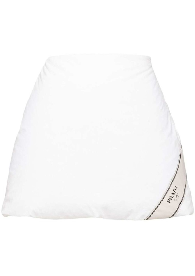 Prada padded cotton miniskirt