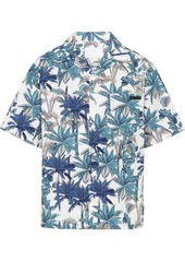 Prada palm tree print bowling shirt