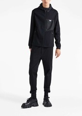 Prada panelled hooded jacket