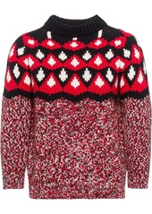 Prada patterned jacquard knit jumper