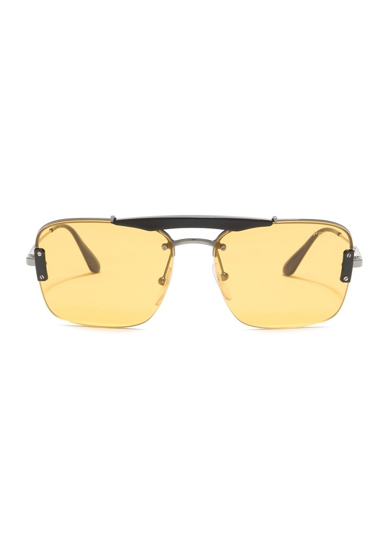 prada pillow 56mm navigator sunglasses