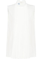 Prada pleated front blouse