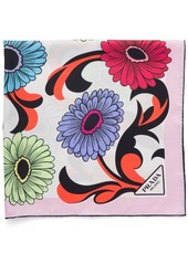 Prada floral-print twill scarf