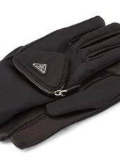 Prada pouch-detail leather gloves