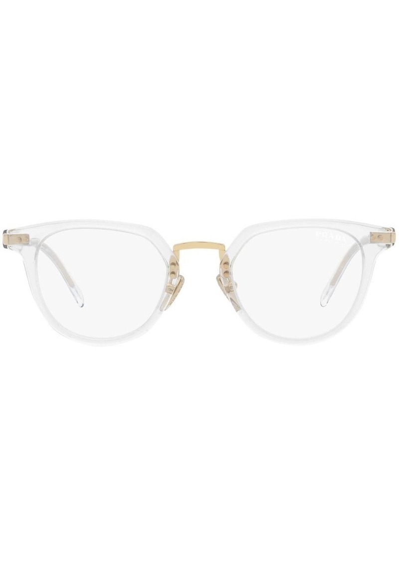 Prada PR 17YS mirrored round-frame sunglasses