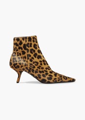 Prada - 65 leopard-print calf hair ankle boots - Animal print - EU 37.5