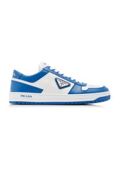 Prada - Cassetta Leather Sneakers - Blue - IT 37 - Moda Operandi