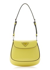 Prada - Cleo Brushed Leather Mini Shoulder Bag - Green - OS - Moda Operandi