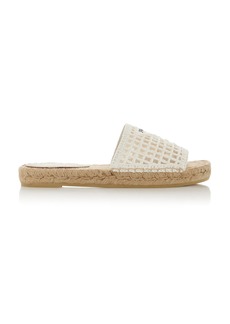 Prada - Crocheted Sandals   - White - IT 41 - Moda Operandi
