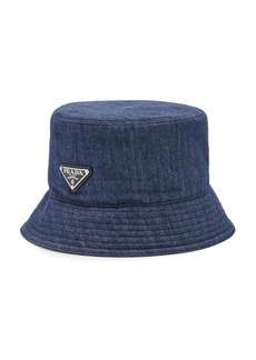 Prada - Denim Bucket Hat - Blue - M - Moda Operandi