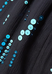 Prada - Embellished silk-crepon straight-leg pants - Blue - IT 38