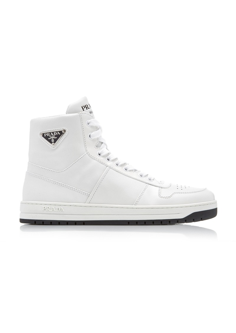 Prada - High Top Sneakers - Black/white - IT 36 - Moda Operandi