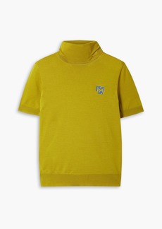 Prada - Intarsia wool turtleneck sweater - Yellow - IT 48