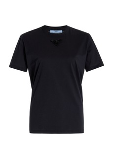 Prada - Jersey T-Shirt - Black - L - Moda Operandi