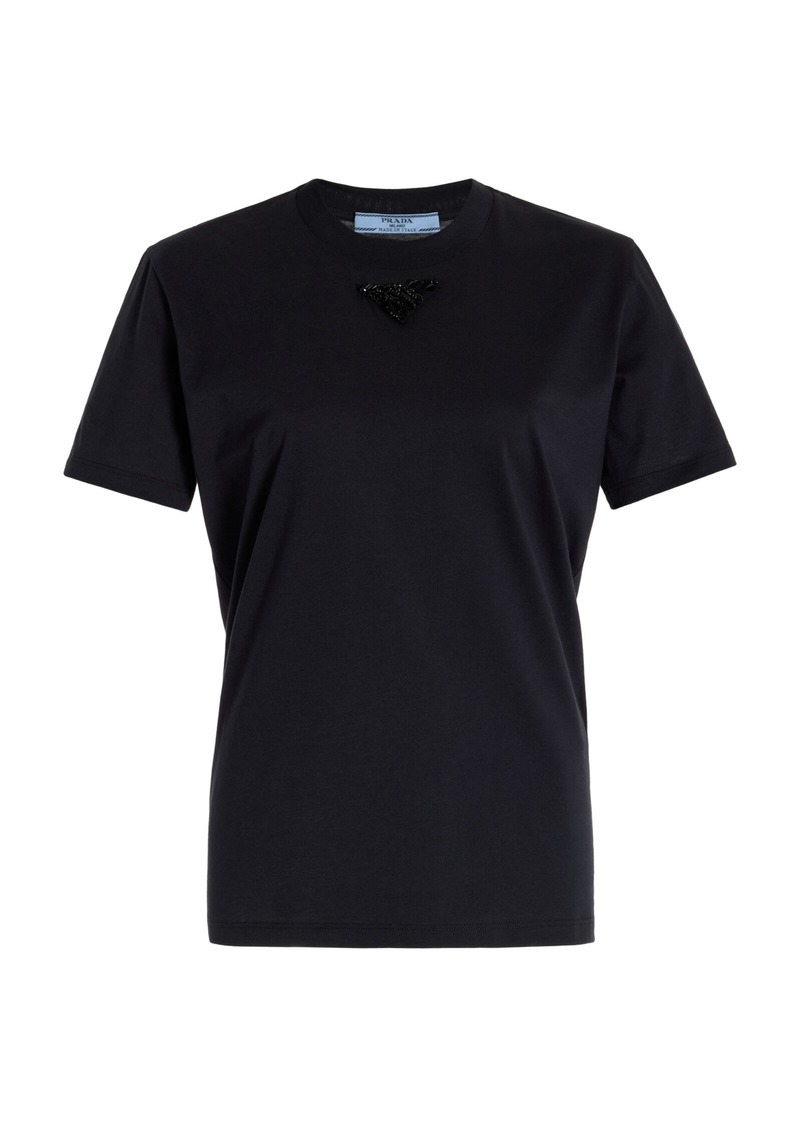 Prada - Jersey T-Shirt - Black - XS - Moda Operandi