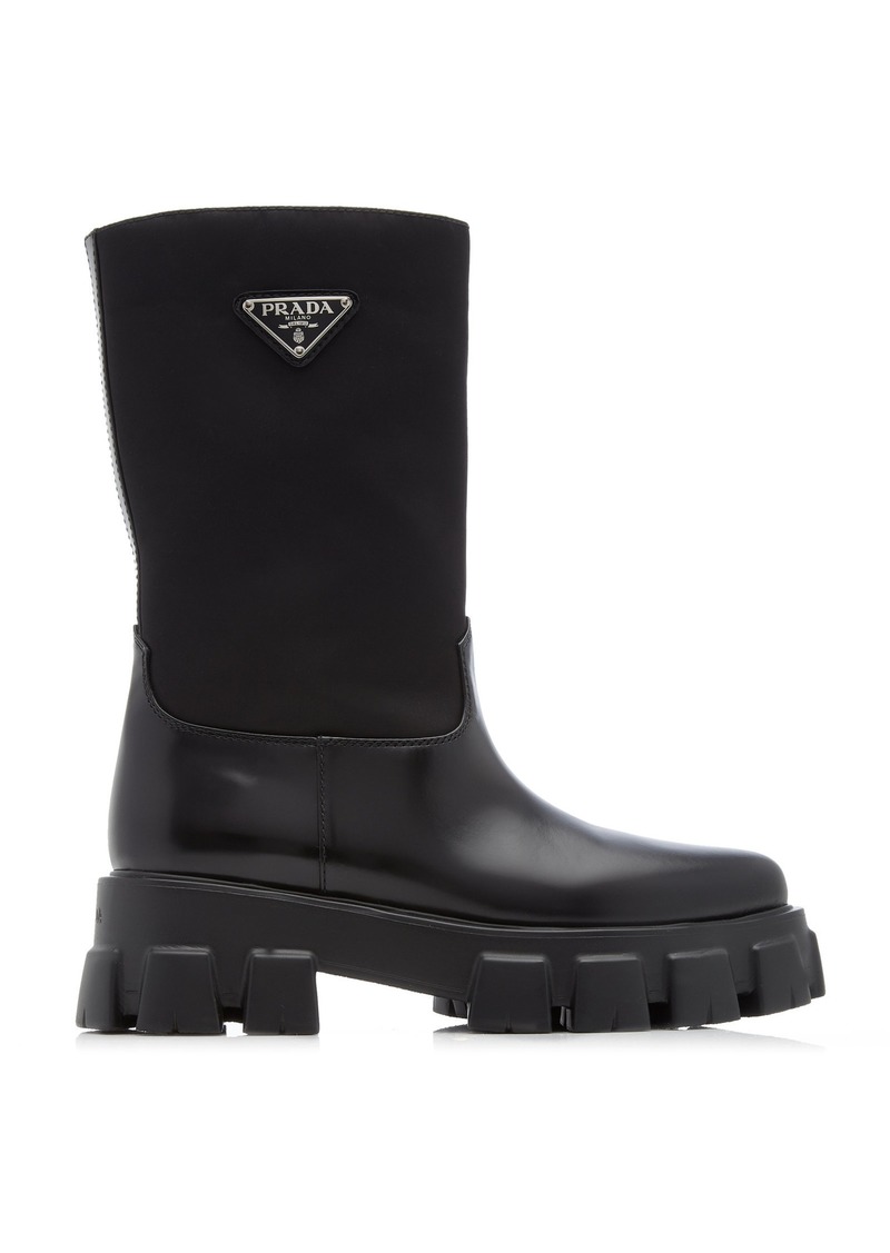 Prada - Leather Boots - Black - IT 39 - Moda Operandi