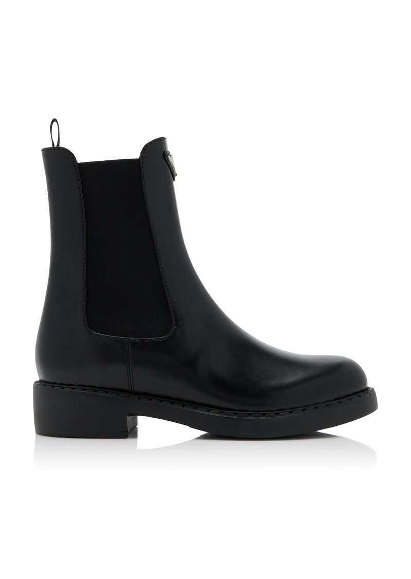 Prada - Leather Chelsea Boots - Black - IT 40 - Moda Operandi