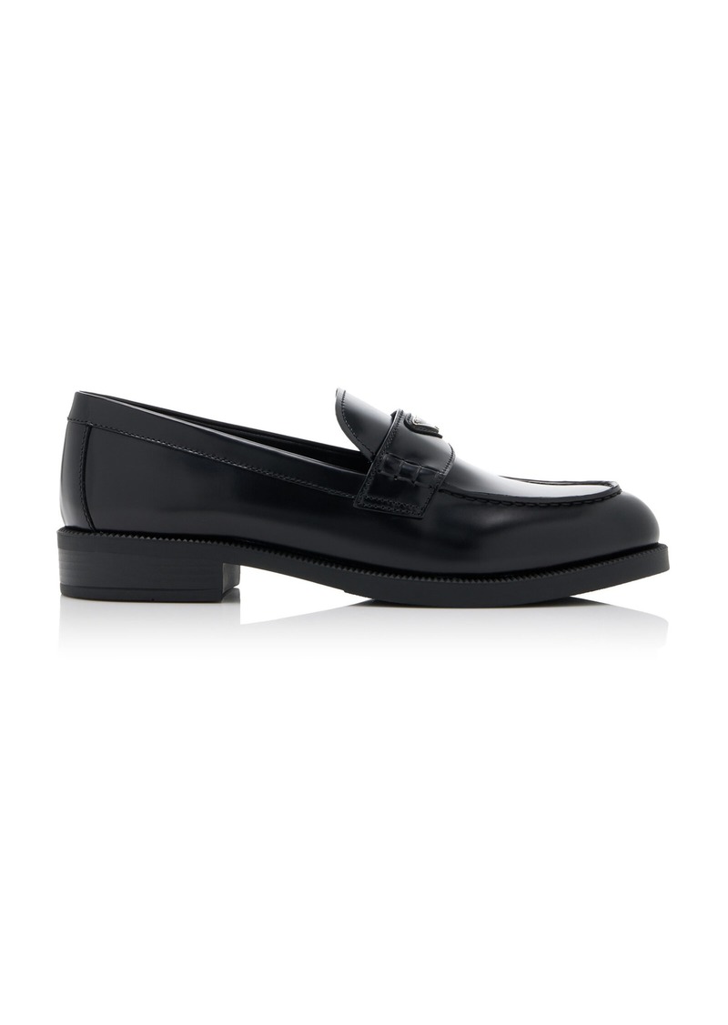 Prada - Leather Loafers - Black - IT 40 - Moda Operandi