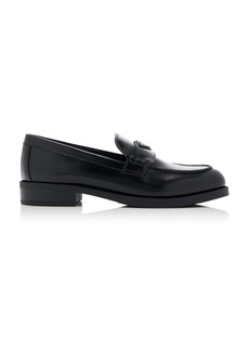 Prada - Leather Loafers - Black - IT 36.5 - Moda Operandi