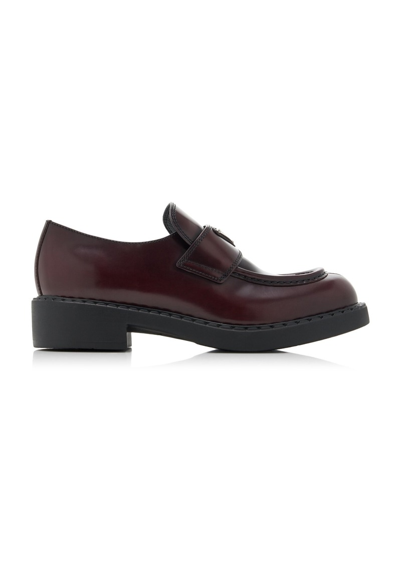 Prada - Leather Loafers - Brown - IT 36.5 - Moda Operandi