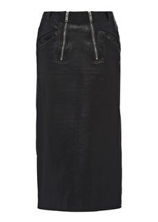 Prada - Leather Pencil Skirt - Black - IT 40 - Moda Operandi