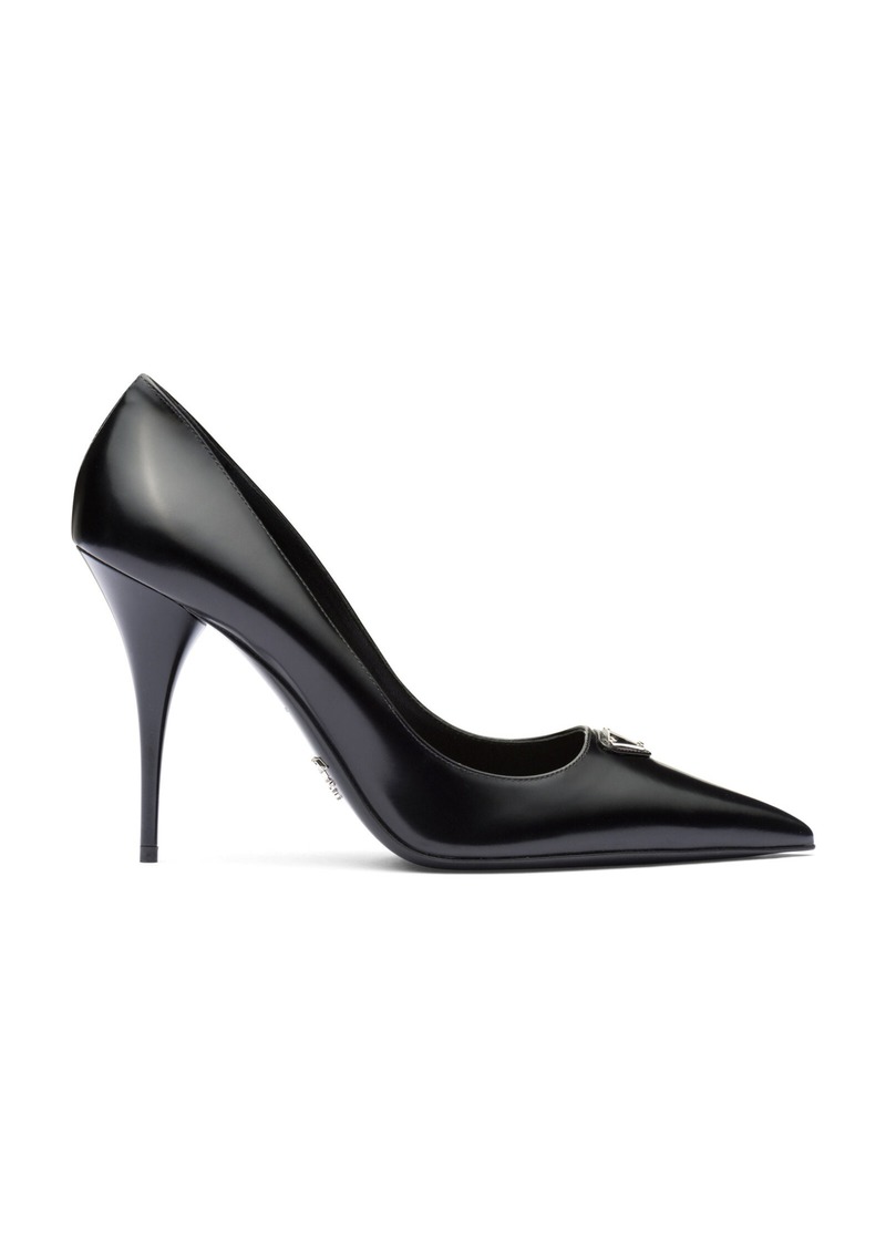 Prada - Leather Pumps - Black - IT 40 - Moda Operandi