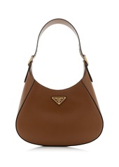 Prada - Leather Shoulder Bag - Brown - OS - Moda Operandi