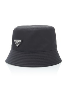 Prada - Logo-Embellished Shell Bucket Hat - Black - M - Moda Operandi