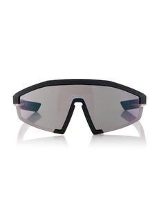 Prada - Mask-Frame Acetate Sunglasses - Red - OS - Moda Operandi