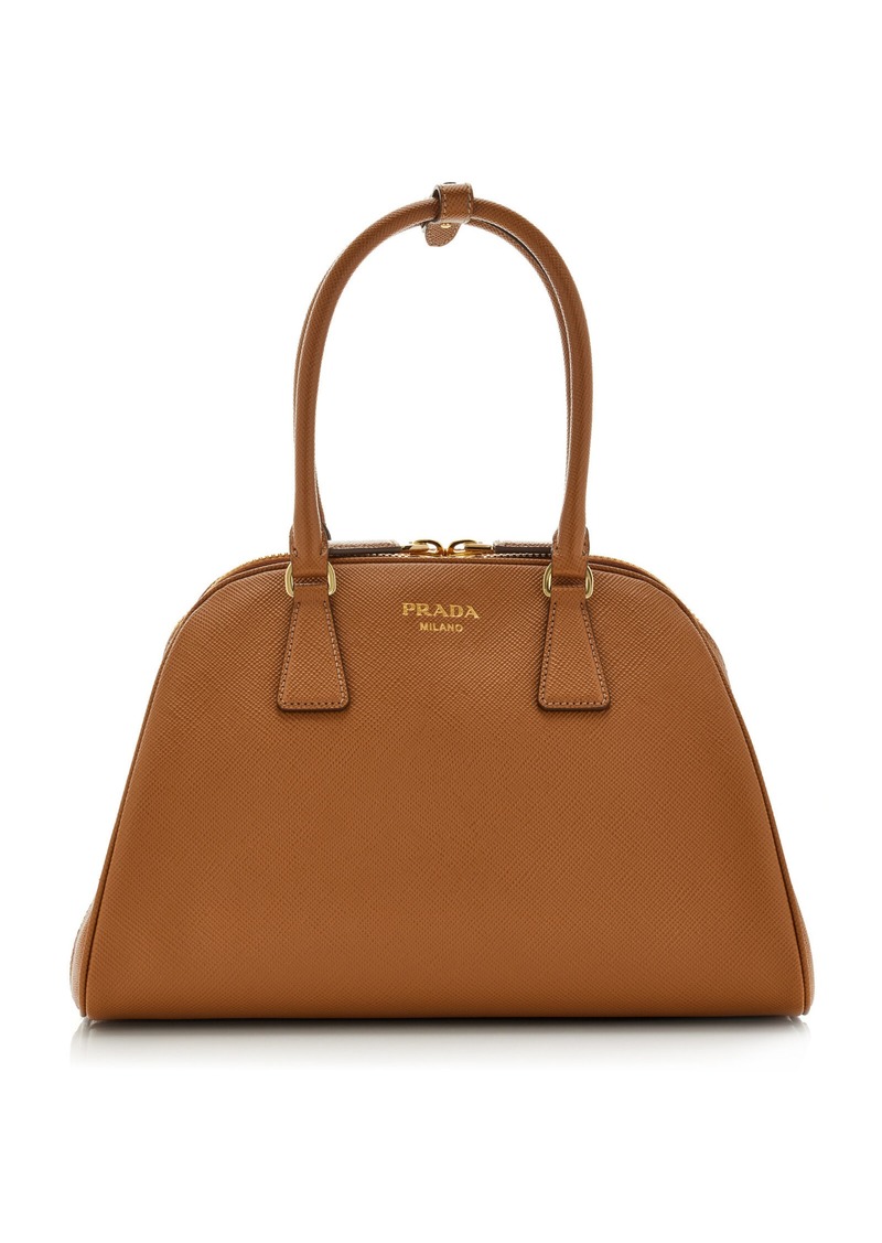 Prada - Medium Leather Bag - Neutral - OS - Moda Operandi