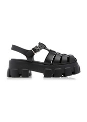 Prada - Monolith Rubber Fisherman Sandals - Pink - IT 41 - Moda Operandi