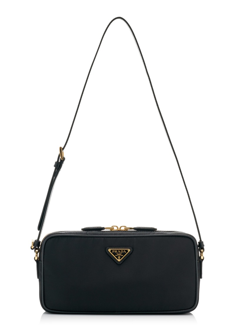 Prada - Nylon and Leather Pouch - Black - OS - Moda Operandi