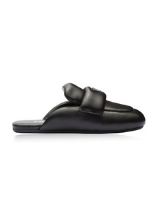 Prada - Padded Leather Loafer Mules - Black - IT 36 - Moda Operandi