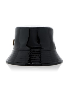 Prada - Patent Leather Bucket Hat - Black - S - Moda Operandi